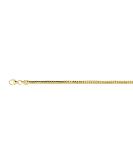 9CT Y/G GRAD H.BONE 7.0mm/45cm